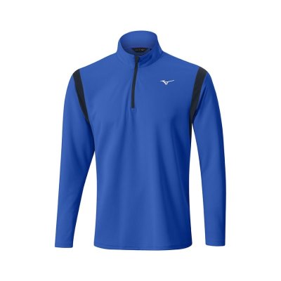 Manga Larga Mizuno Winter Breeze Elite 1/4 Zip Hombre - Azules - Chile M469EDHZRB